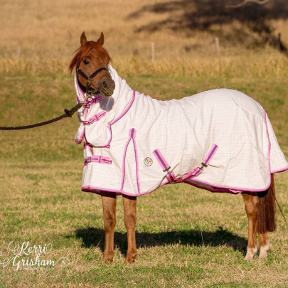Summer Cotton Combo Horse Rugs Pink